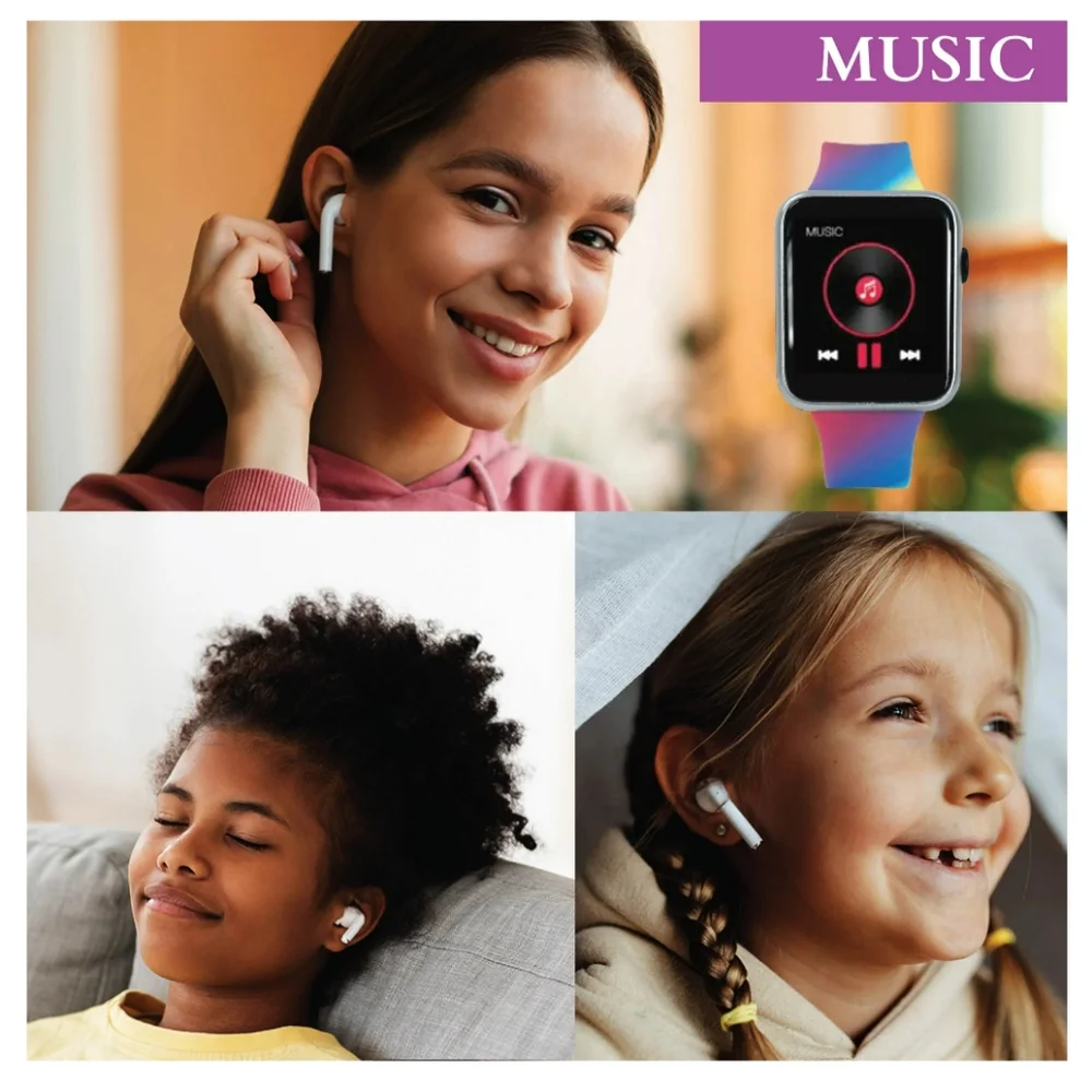🆕Justice Unisex Child Smartwatch in Rainbow Weave One Size